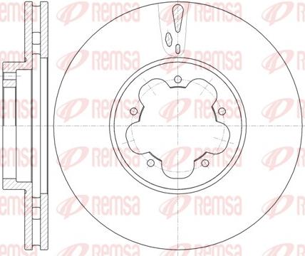 Remsa 61022.10 - Тормозной диск autospares.lv