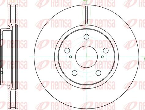 Remsa 61076.10 - Тормозной диск autospares.lv