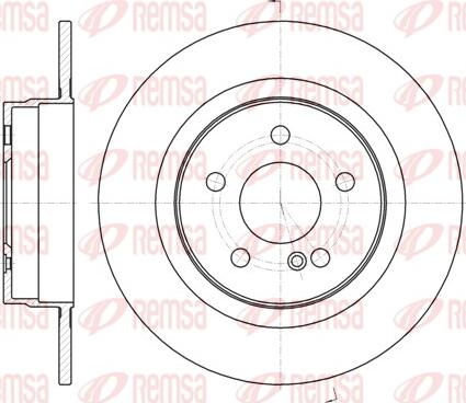 Remsa 61070.00 - Тормозной диск autospares.lv