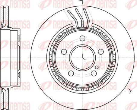 Remsa 61071.10 - Тормозной диск autospares.lv