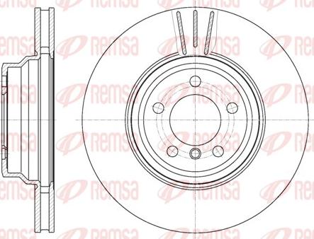 Remsa 61078.10 - Тормозной диск autospares.lv