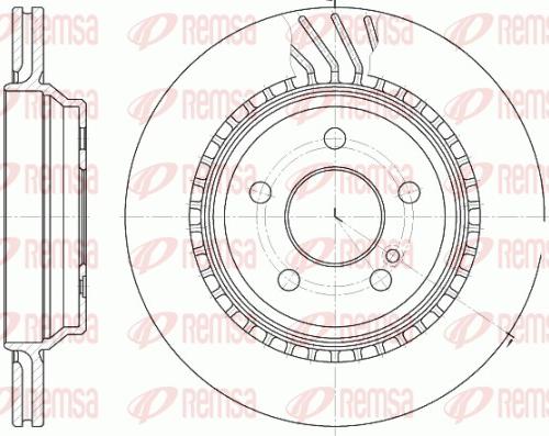 Remsa 61072.10 - Тормозной диск autospares.lv