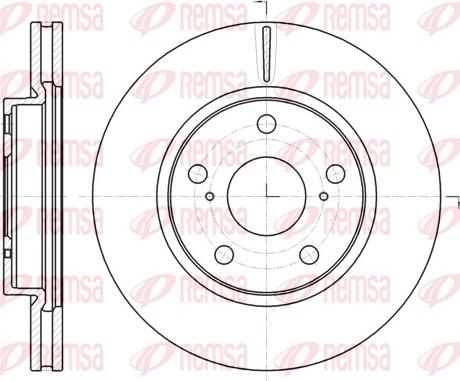 Remsa 61077.10 - Тормозной диск autospares.lv