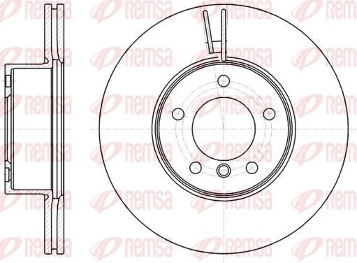 Remsa 61194.10 - Тормозной диск autospares.lv