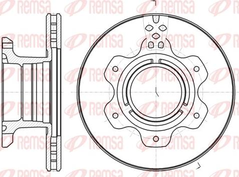 Remsa 61191.10 - Тормозной диск autospares.lv