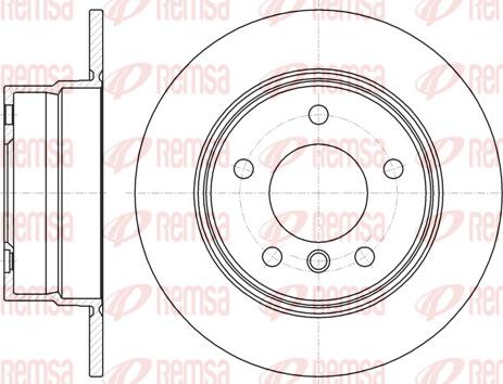 Remsa 61144.00 - Тормозной диск autospares.lv