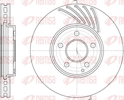 Remsa 61140.10 - Тормозной диск autospares.lv