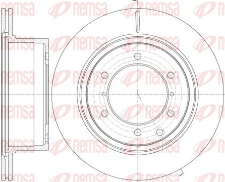 Remsa 61159.10 - Тормозной диск autospares.lv