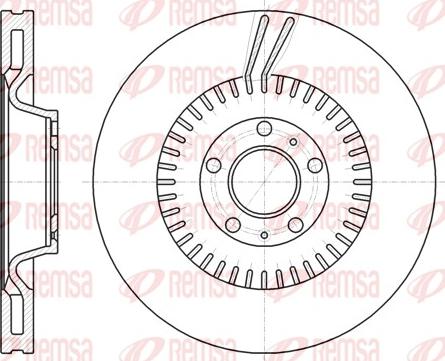 Remsa 61154.10 - Тормозной диск autospares.lv