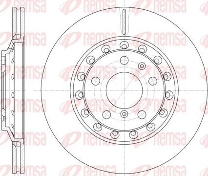 Remsa 61155.10 - Тормозной диск autospares.lv