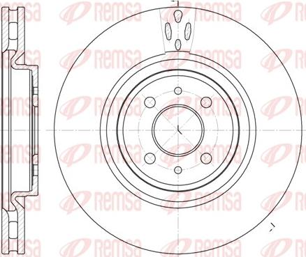 Remsa 61151.10 - Тормозной диск autospares.lv