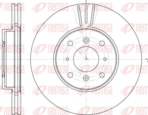 Remsa 61153.10 - Тормозной диск autospares.lv