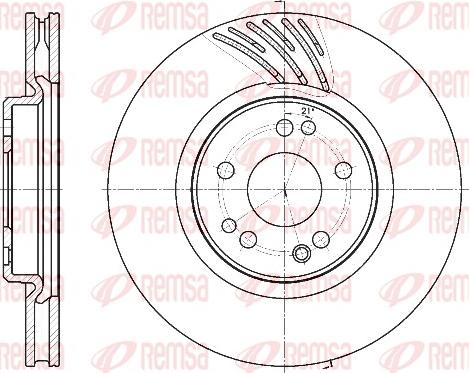 Remsa 61152.11 - Тормозной диск autospares.lv