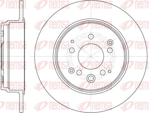 Remsa 61157.00 - Тормозной диск autospares.lv