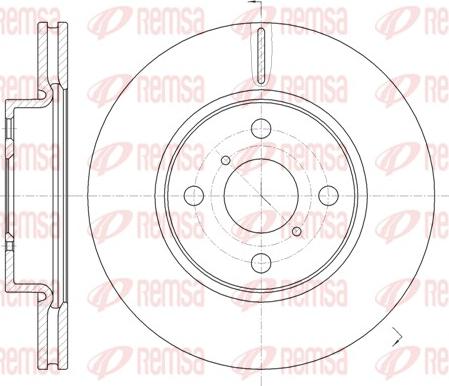 Remsa 61169.10 - Тормозной диск autospares.lv