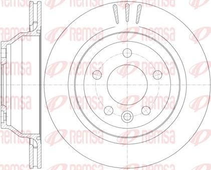 Remsa 61160.10 - Тормозной диск autospares.lv