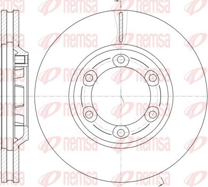 Remsa 61163.10 - Тормозной диск autospares.lv