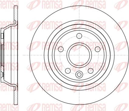 Remsa 61167.00 - Тормозной диск autospares.lv