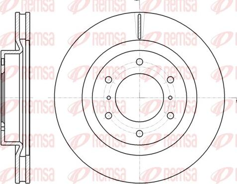 Remsa 61100.10 - Тормозной диск autospares.lv