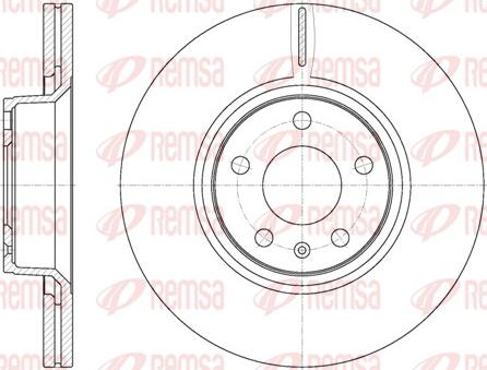 Remsa 61101.10 - Тормозной диск autospares.lv