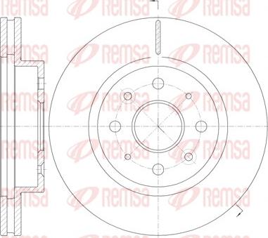 Remsa 61103.10 - Тормозной диск autospares.lv