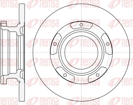 Remsa 61107.00 - Тормозной диск autospares.lv