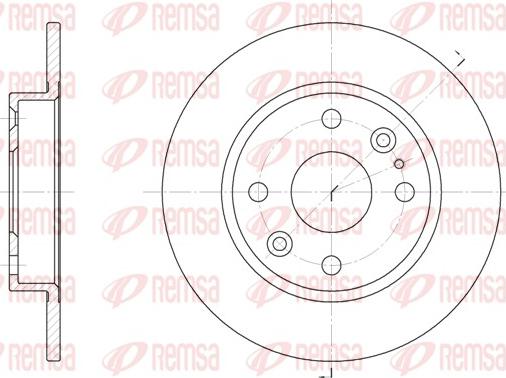 Remsa 61119.00 - Тормозной диск autospares.lv