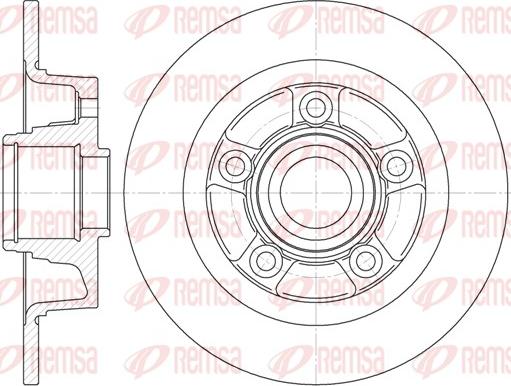 Remsa 61115.00 - Тормозной диск autospares.lv