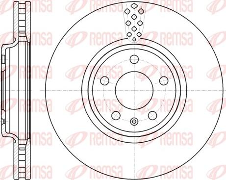 Remsa 61110.10 - Тормозной диск autospares.lv