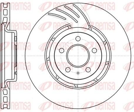 Remsa 61111.10 - Тормозной диск autospares.lv