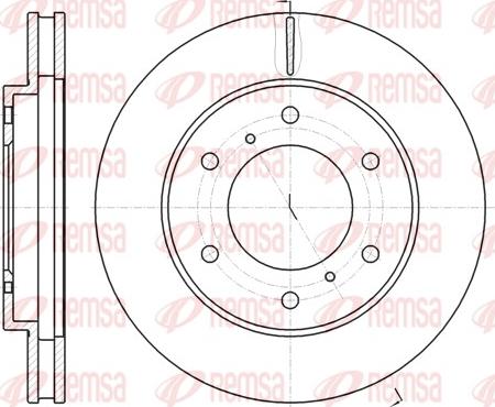 Remsa 61118.10 - Тормозной диск autospares.lv