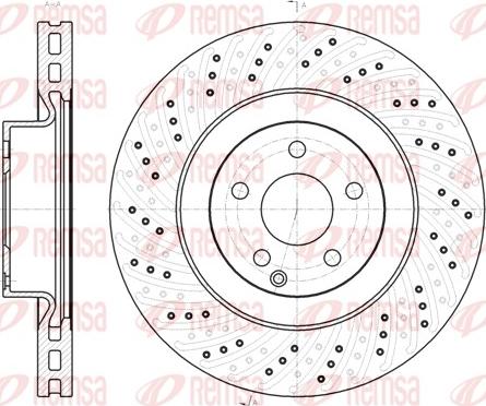 Remsa 61186.10 - Тормозной диск autospares.lv