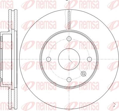 Remsa 61181.10 - Тормозной диск autospares.lv