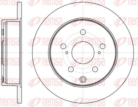 Remsa 61188.00 - Тормозной диск autospares.lv