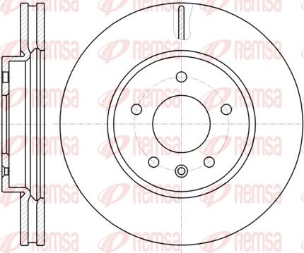 Remsa 61183.10 - Тормозной диск autospares.lv