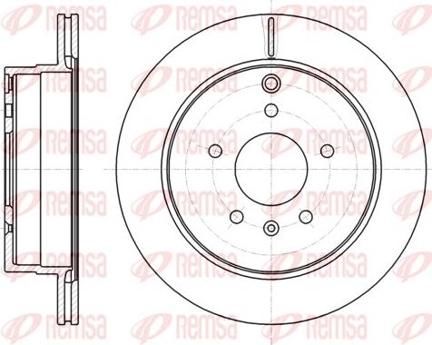 Remsa 61182.10 - Тормозной диск autospares.lv