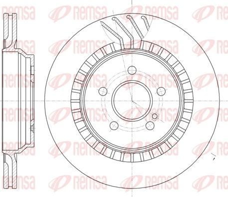 Remsa 61187.10 - Тормозной диск autospares.lv