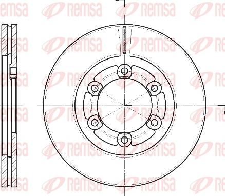 Remsa 61139.10 - Тормозной диск autospares.lv