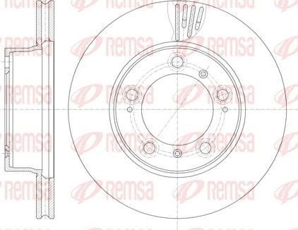 Remsa 61135.10 - Тормозной диск autospares.lv