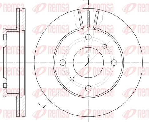 Remsa 6113.10 - Тормозной диск autospares.lv