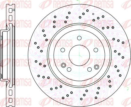 Remsa 61138.10 - Тормозной диск autospares.lv