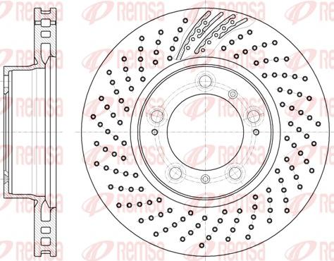 Remsa 61133.10 - Тормозной диск autospares.lv