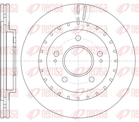 Remsa 61137.10 - Тормозной диск autospares.lv