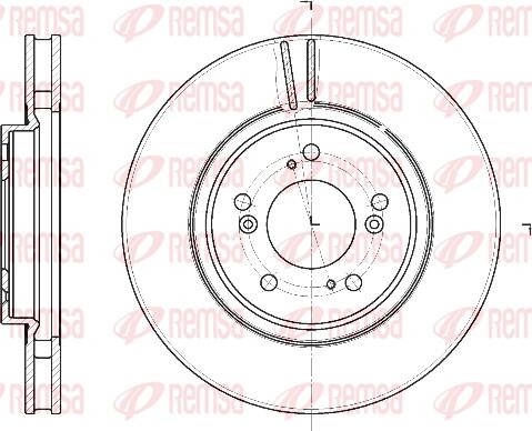 Remsa 61129.10 - Тормозной диск autospares.lv