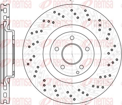 Remsa 61124.10 - Тормозной диск autospares.lv