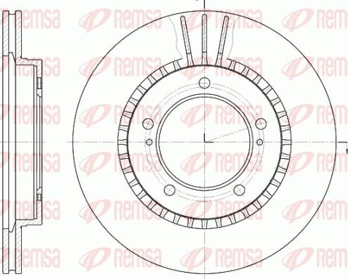 Remsa 61125.10 - Тормозной диск autospares.lv