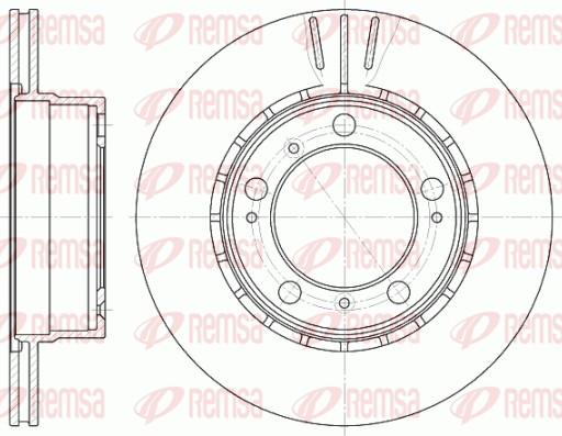 Remsa 61126.10 - Тормозной диск autospares.lv