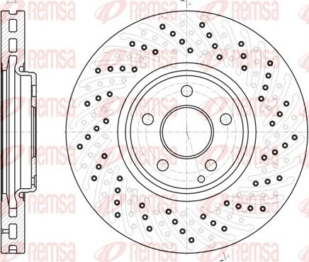 Remsa 61123.10 - Тормозной диск autospares.lv