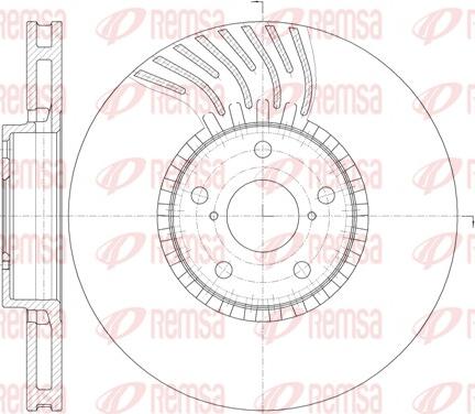 Remsa 61179.10 - Тормозной диск autospares.lv