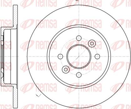 Remsa 61176.00 - Тормозной диск autospares.lv